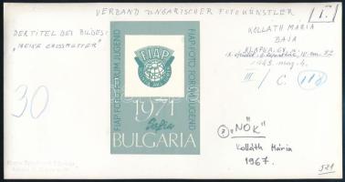 1967 Kolláth Mária bajai fotóművész ,,Nők" című, vintage fotóművészeti alkotása, feliratozva, k...