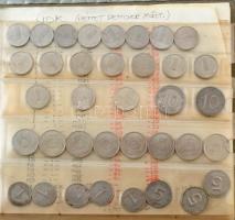 175db-os külföldi érméből álló tétel, használt berakóban, benne Ausztria, NDK T:vegyes 175pcs foreign coin lot, in used condition holder, within Austria, GDR C:mixed