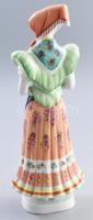 Hollóházi matyó lány. Kézzel festett, jelzett, hibátlan,. m: 29 cm