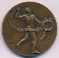 Iván István (1905-1968) ~1946-1947. Kétoldalas bronz díjérem, hátoldalán "Gyephoki - III. szöve...