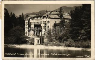 1930 Mondsee, Salzkammergut, Waldhotel Kreuzstein / hotel. Monopol 7540. (EK)