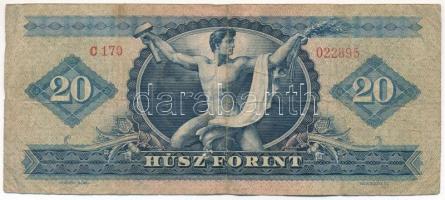 1960. 20Ft "C 170 022893" T:F,VG lyuk
Hungary 1960. 20Ft "C 170 022893" C:F,VG ...