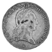 Osztrák Németalföld 1793B 1 Koronatallér / Couronne Ag &quot;II. Ferenc&quot; Körmöcbánya (29,49g) T:XF patina Austrian Netherlands 1793B 1 Kronenthaler / Couronne Ag &quot;Franz II&quot; Kremnitz (29,49g) C:XF patina Krause KM#62.1