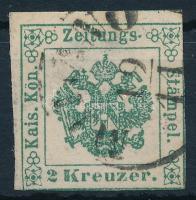 1853 Hírlapilleték bélyeg 2kr / Newspaper duty stamp 2kr MILANO