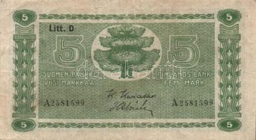 Finnország 1939. 5M T:II/III