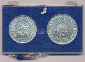 1973. 50Ft Ag + 100Ft Ag "Petőfi" érmepár eredeti, plombált "MNB" plasztiktokban...