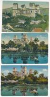 Diósgyőr (Miskolc), vár - 6 db régi képeslap vegyes minőségben