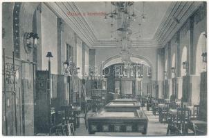1909 Budapest VI. Bronner Miksa "Francais" kávéháza, belső. Andrássy út 32.