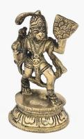 Hanumán. Bronz, Kína, 20. sz. első fele, jelzés nélkül, hibátlan, m: 10 cm  ///  "Hanumán Isten tökéletes szolgáját képviseli. Ráma sok más majomharcossal együtt elküldte őt, hogy megkeresse Szítát, akit Rávana elrabolt. Általában két karral és majomtesttel látható, de létezik öt- vagy tízfejű formája is."