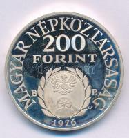 1976. 200Ft Ag "II. Rákóczi Ferenc" kapszulában T:PP patina, folt Adamo EM48