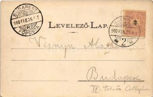 1900 Budapest XII. Svábhegyi fogaskerekű vasúti híd, vonat, gőzmozdony