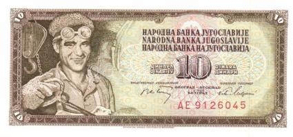 Jugoszlávia 1968-86. 10D, 20D (2x), 50D, 100D, 500D T:I Összesen 6db!