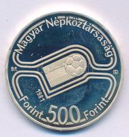 1981. 500Ft Ag "Labdarúgó Világbajnokság 1982" kapszulában T:UNC (eredetileg PP) folt Adam...