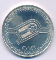 1981. 500Ft Ag "Labdarúgó Világbajnokság 1982" kapszulában T:BU kis patina Adamo EM64