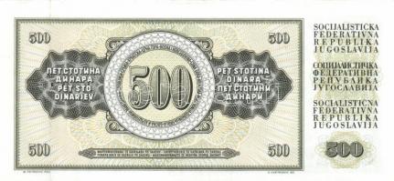 Jugoszlávia 1968-86. 10D, 20D (2x), 50D, 100D, 500D T:I Összesen 6db!