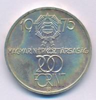 1975. 200Ft Ag "Felszabadulás" kapszulában T:BU patina, ph. Adamo EM46
