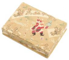 Régi bonbonos doboz, karton, sérüléssel, 10x14 cm