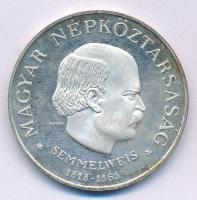 1968. 50Ft Ag "Semmelweis" kapszulában T:UNC patina Adamo EM27