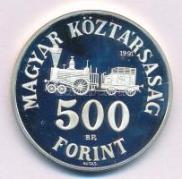 1991. 500Ft Ag "Széchenyi István" kapszulában T:PP patina Adamo EM122