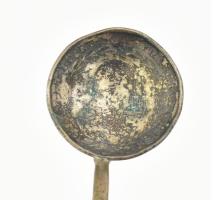 10 krajcáros érméből készített antik kanál, korának megfelelő állapotban, h: 11,5 cm
