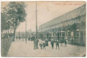 1931 Budapest IV. Újpest, villamos vasúti végállomás, kocsiszín (r)