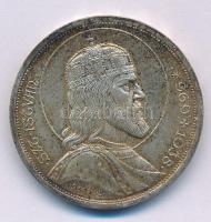 1938. 5P Ag "Szent István" T:AU patina Adamo P8.1