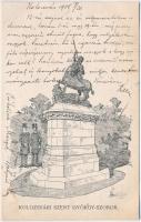 1905 Kolozsvár, Cluj; Szent György szobor / monument (fl)