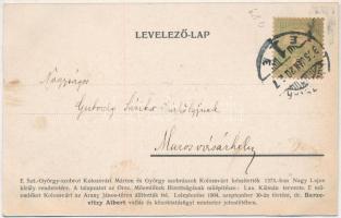 1905 Kolozsvár, Cluj; Szent György szobor / monument (fl)