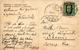 1926 Dvur Králové nad Labem, Königinhof an der Elbe; Delnicky dum. K. Pribil / worker's hous, r...