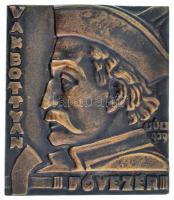 Csúcs Ferenc (1905-1999) 1939. &quot;Vak Bottyán fővezér&quot; egyoldalas bronz plakett (68x59mm) T:UNC /  Hungary 1939. &quot;Vak Bottyán fővezér (Commander Bottyán Vak)&quot; one-sided bronze plaque. Sign.: Ferenc Csúcs (68x59mm) C:UNC