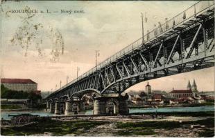 1926 Roudnice nad Labem, Raudnitz an der Elbe; Novy most / new bridge, Elba river. V. Sobeslavského (EK)