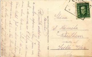 Nymburk, Nimburg, Neuenburg an der Elbe; Námesti. Nakl. K. Zuna / Square with the Plague column, Emi...