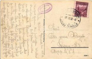 1932 Velké Zernoseky, Gross Tschernosek; Gross-Czernosek a. d. Elbe / general view, church of St. Ni...