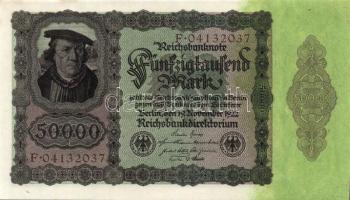 Német Birodalom / Weimari Köztársaság 1922. 50.000M T:I