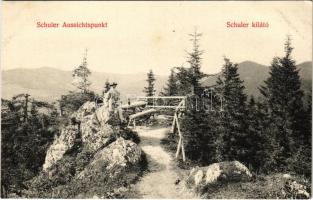 Brassó, Kronstadt, Brasov; Schuler Aussichtspunkt / Schuler kilátó / viewpoint