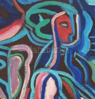 Kozma István (1937-2020): Női akt. Olaj, vászon, jelzés nélkül, 80×70 cm. Proveniencia: Banner Zoltá...