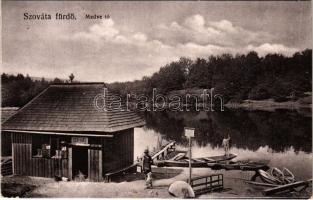 1911 Szováta, Sovata; Medve-tó, gépház. Szovátai fényképész kiadása / Lacul Ursu / lake, engine house (EK)