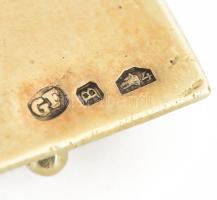 14K arany (Au) sárga és rozé arany karkötő. Jelzett, mesterjegyes, 27,7 g, 20 cm