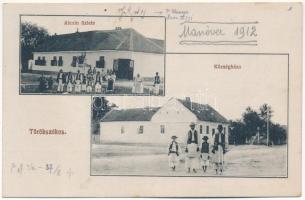 1912 Törökszákos, Sakos, Sacosu Turcesc; Községháza, Alexin üzlete, erdélyi folklór / town hall, shop, Transylvanian folklore (fl)