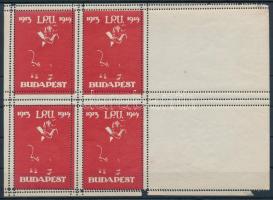 1914 IPU Budapest emlékív / souvenir sheet