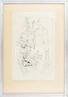 Reich Károly (1922-1988): Mezei virág I. Szitanyomat, papír, jelzett, számozott (15/100), lap jonn a...