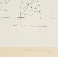 Reich Károly (1922-1988): Mezei virág I. Szitanyomat, papír, jelzett, számozott (15/100), lap jonn a...