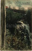 1909 Borszék-fürdő, Baile Borsec; Vízesés Alsóborszéken. Soós kiadása / waterfall (EK)