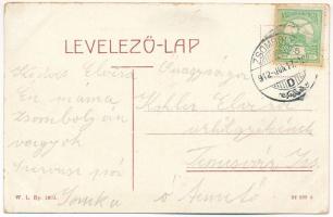 1912 Zsombolya, Hatzfeld, Jimbolia; Gróf Csekonics kastély és Flórián szobor, piac. W.L. Bp. 1992. /...