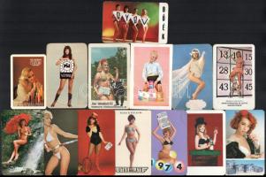 Csajos kártyanaptárak, 14 db