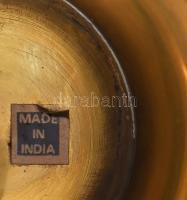 Indiai bronz kávés szett + kínálótál, d: 25 cm alatt