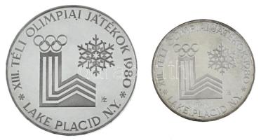 Magyarország 1980. 200Ft Ag + 500Ft Ag "Téli Olimpia - Lake Placid" T:AU (PP) patina, felületi karc / Hungary 1980. 200 Forint Ag + 500 Forint Ag "Winter Olympics - Lake Placid" C:AU (PP) patina, surface scratches Adamo EM59, EM60