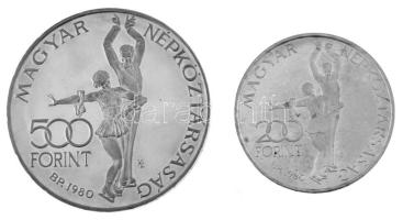 Magyarország 1980. 200Ft Ag + 500Ft Ag "Téli Olimpia - Lake Placid" T:AU (PP) patina, felü...