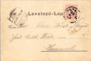 1898 (Vorläufer) Versec, Werschetz, Vrsac; Wasserturm, Bergkapelle, Schiesstätte / Víztorony, kápoln...