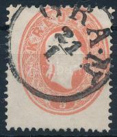 1861 5kr látványosan elfogazva / shifted perforation &quot;GRAN&quot;